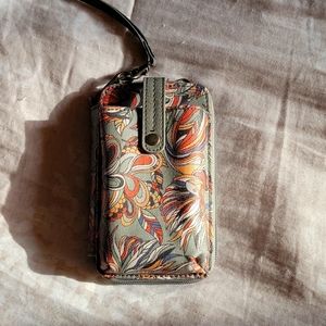 Sakroots cellphone and wallet wristlet